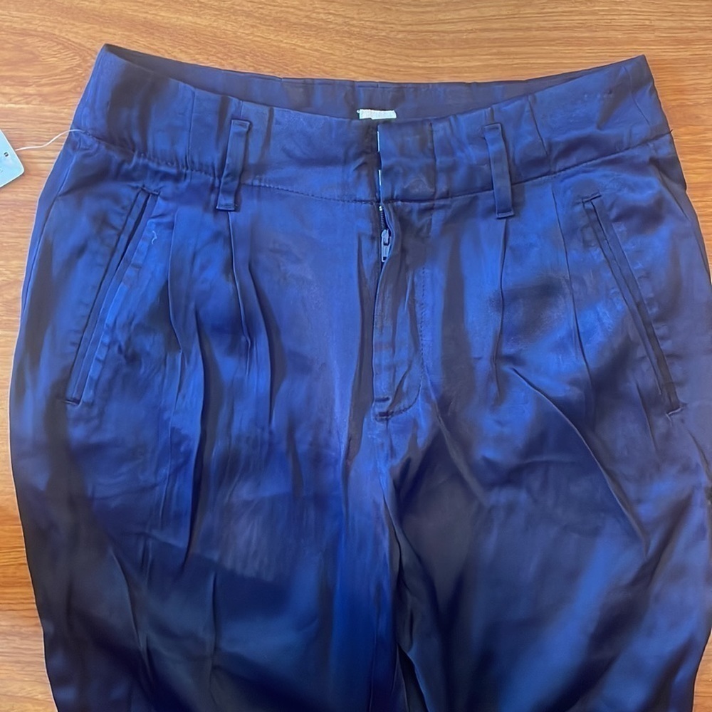 GAP Women’s Navy Cropped Pants Size 0P Petite Straight Leg Capri Pants - Picture 4 of 7